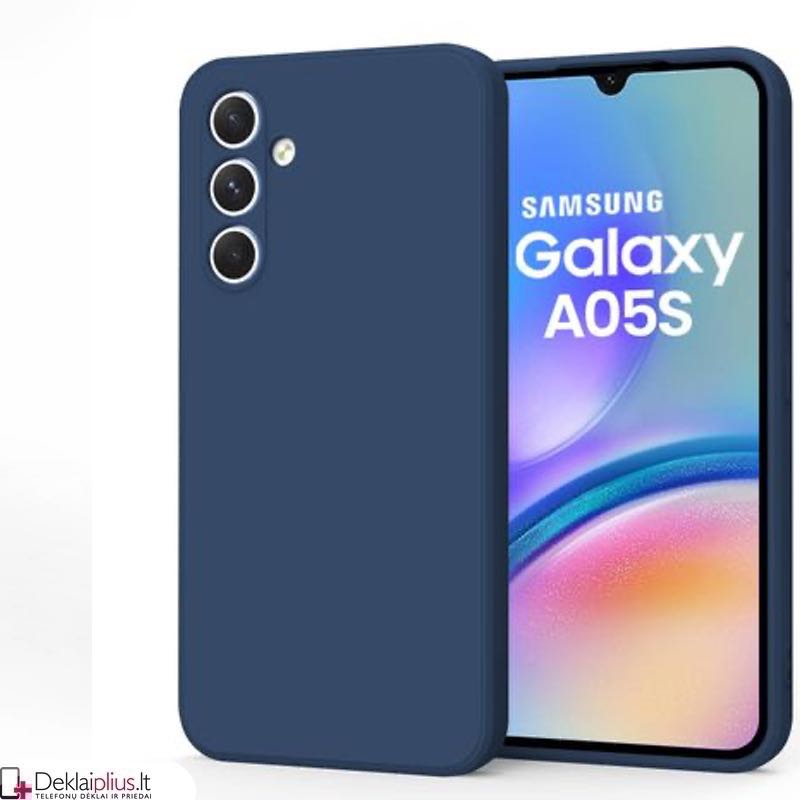 Liquid Air silikoninis mėlynas dėklas - su kameros apsauga (Samsung A05S) Liquid Air silikoninis mėlynas dėklas - su kameros apsauga (Samsung A05S)